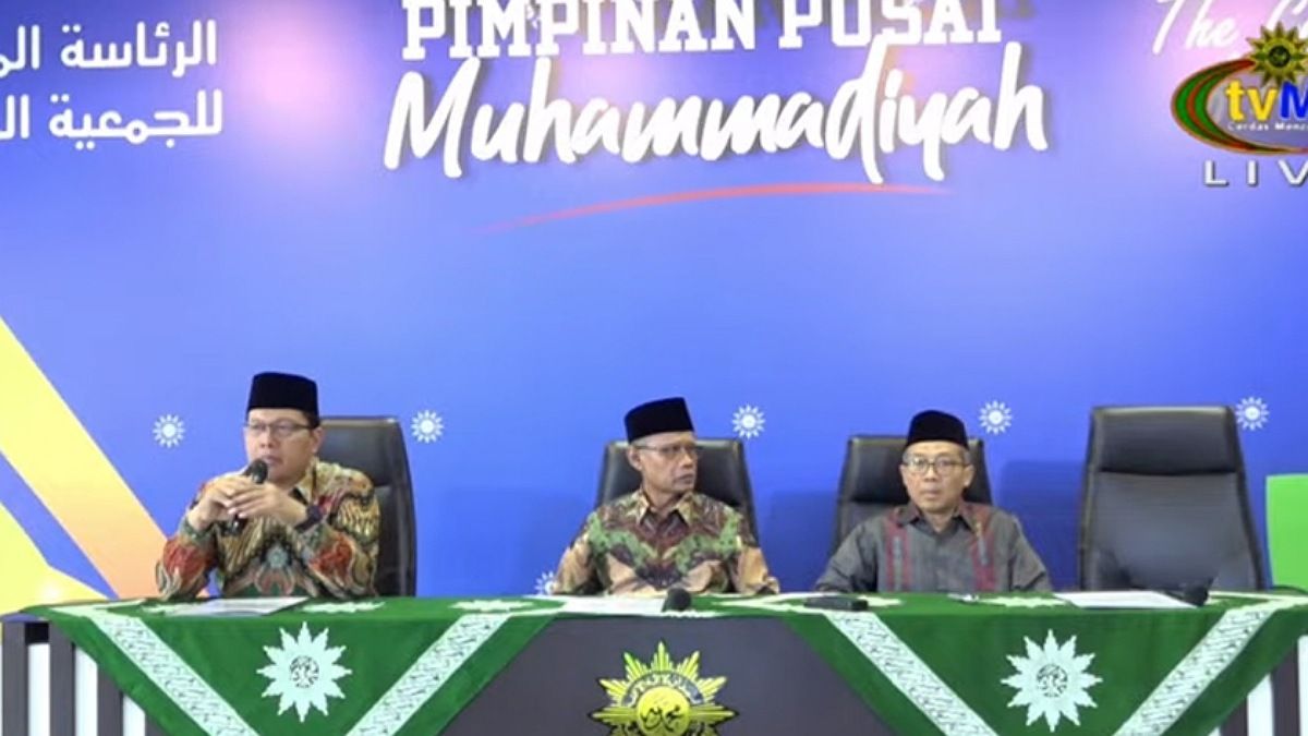  PP Muhammadiyah menggelar konferensi pers penetapan awal Ramadhan, Idul Fitri, dan Idul Adha. /YouTube tvMU Channel