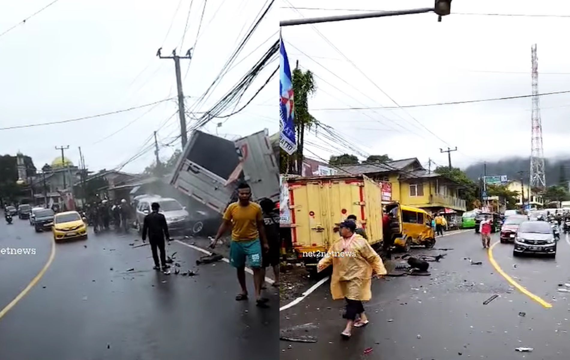 Polisi menyebutkan adanya korban dalam kecelakaan beruntun 5 kendaraan di Jalan Raya Puncak, Tugu Selatan, Cisarua, Kabupaten Bogor.