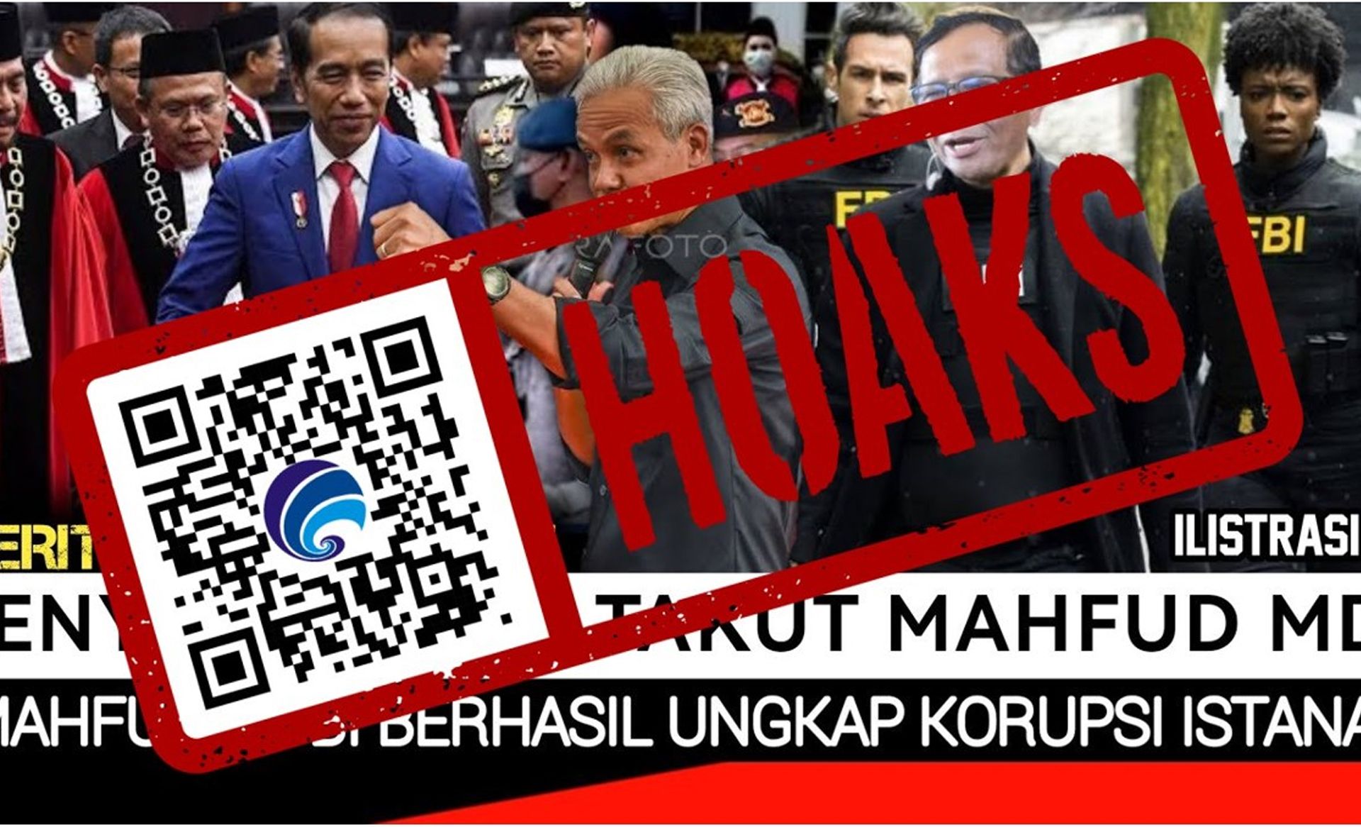 Hoaks Mahfud MD dan FBI Berhasil Ungkap Korupsi di Istana Kepresidenan
