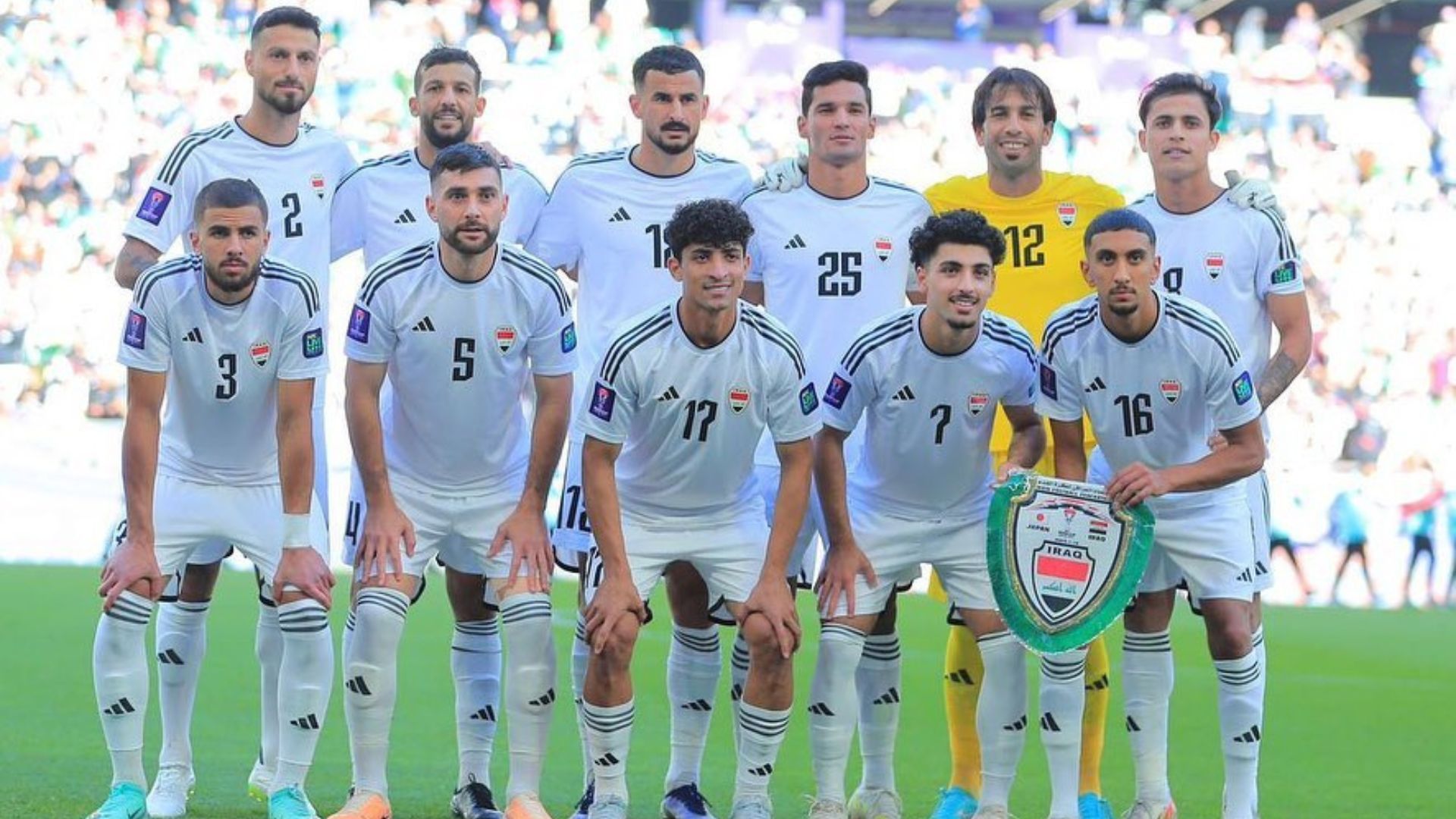 Para pemain Timnas Iraq yang akan melawan Vietnam pada Laga Lanjutan Piala Asia 2023.