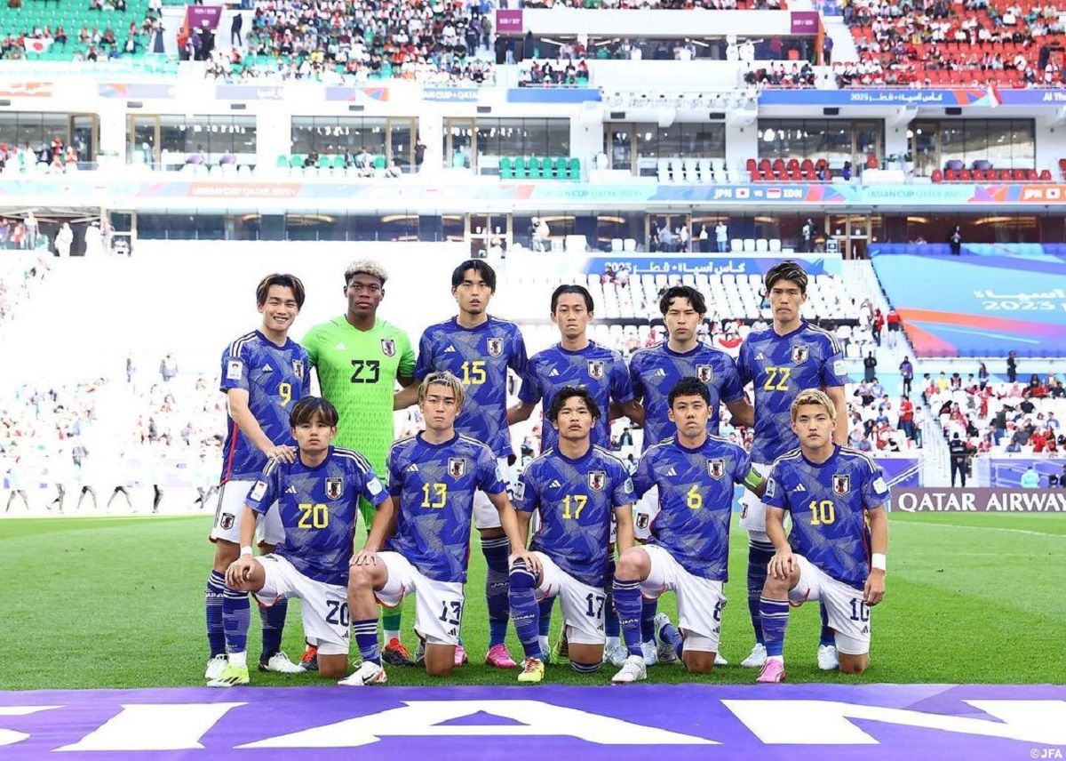 Susunan pemain Timnas Jepang saat melawan Indonesia di Piala Asia 2023
