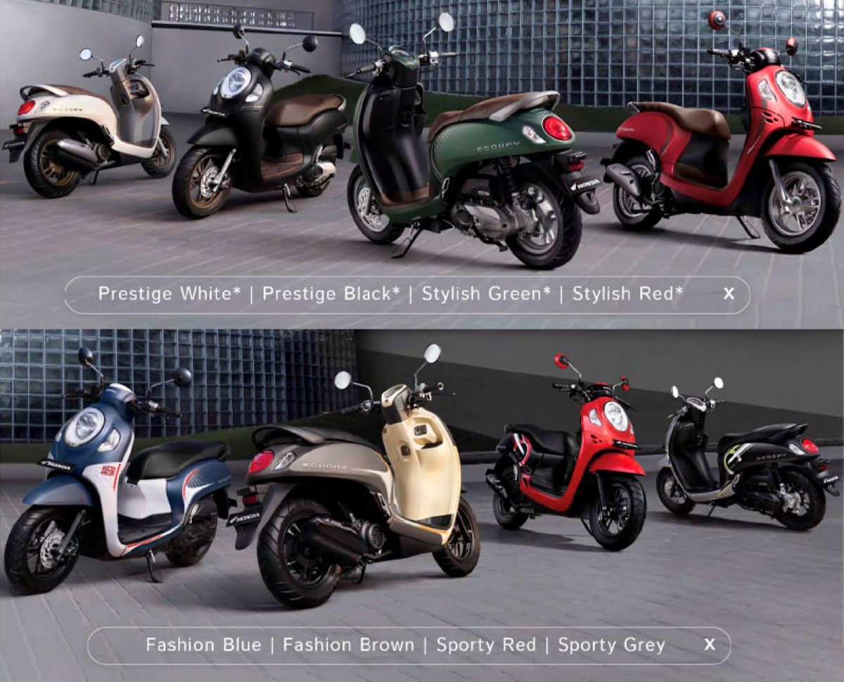varian warna terbaru Honda Scoopy