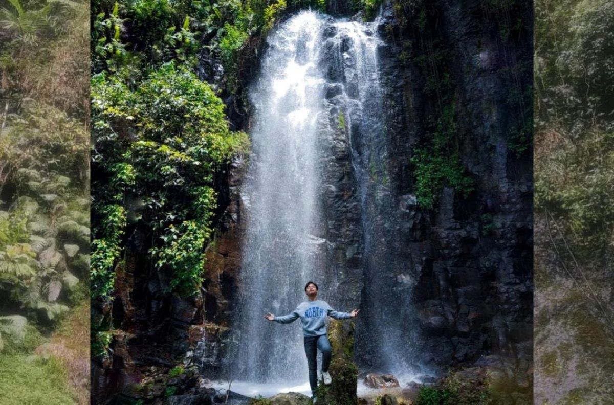 Pesona keindahan tempat wisata Curug Tujuh Cibolang Panjalu Ciamis yang hadirkan ketenangan alam.*/Instagram/rifky_prmn31