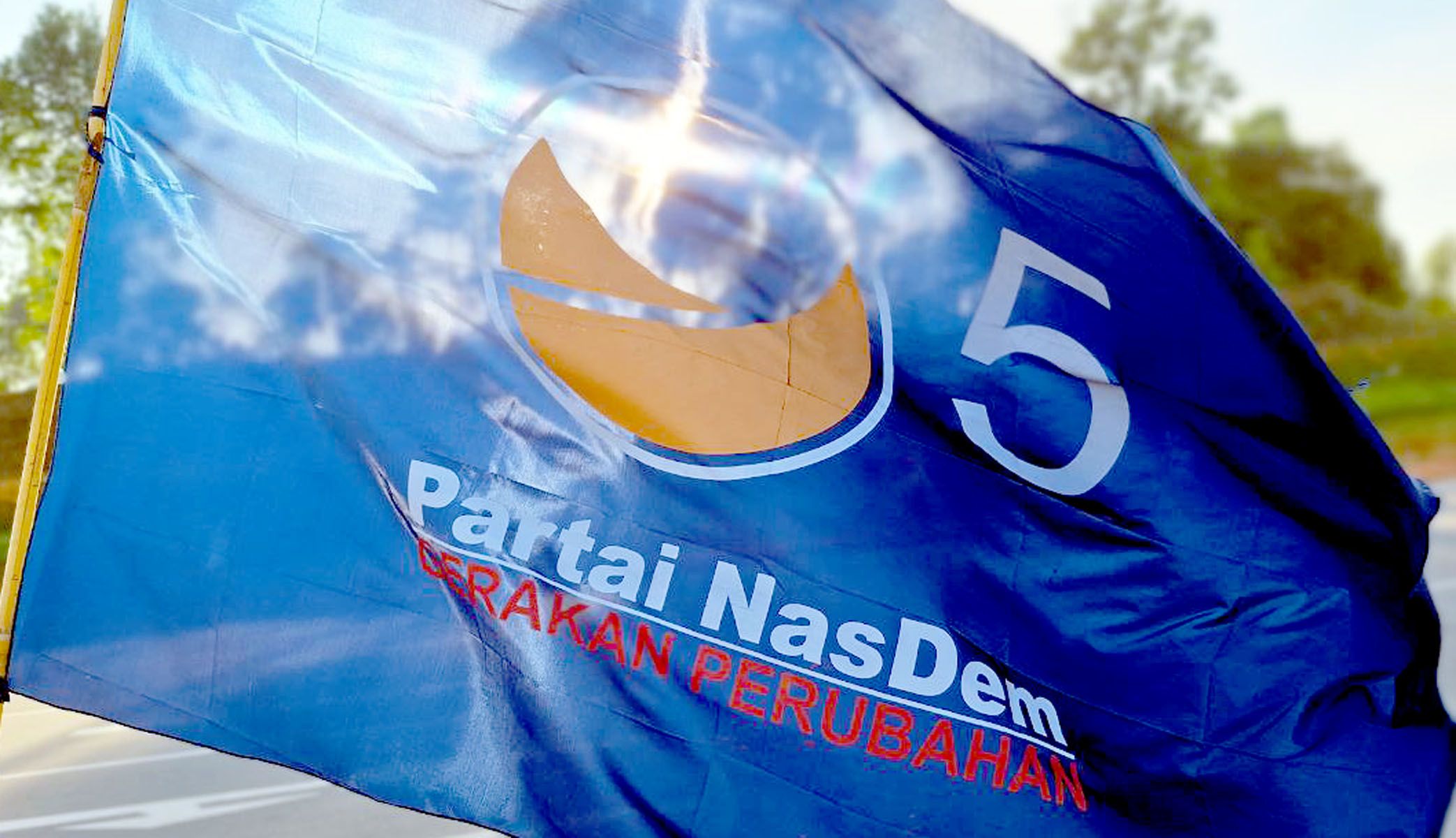 Bendera Partai Nasional Demokrat (NasDem)
