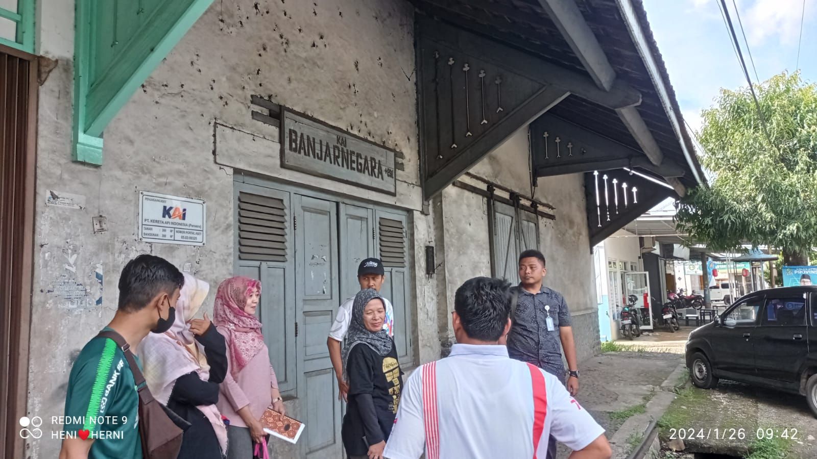 TCAB bersama perwakilan PT KAI meninjau Stasiun Banjarnegara +291 pada 26 Januari 2024
