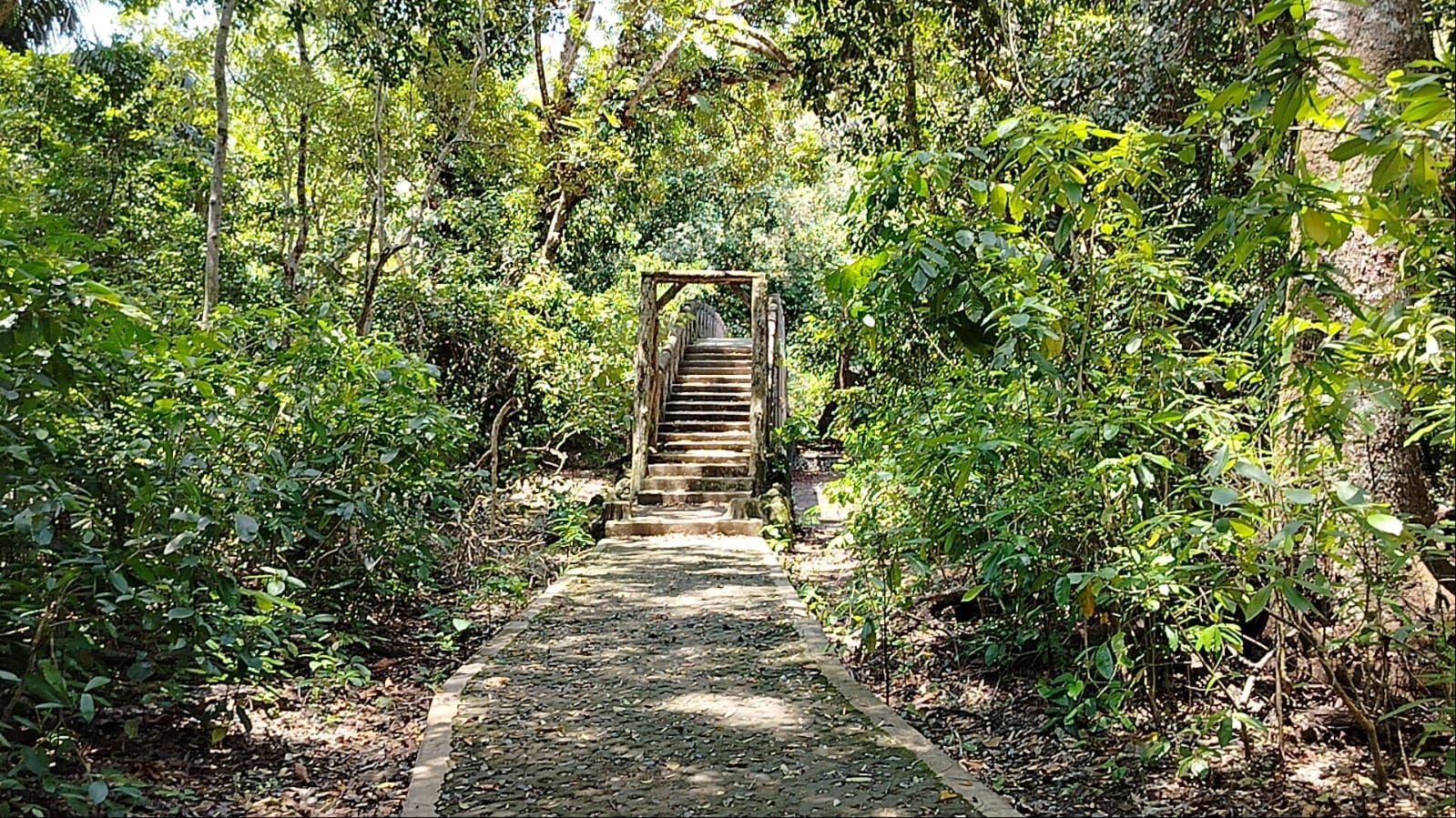 Jembatan Cinta Taman Wisata Alam (TWA) Cagar Alam Pangandaran Desa Pananjung Kecamatan Pangandaran. Film Nenek Lampir suting di tempat wisata daerah tersebut pertama kali pada tahun 1995.*/Kabar Priangan/Kiki Masduki