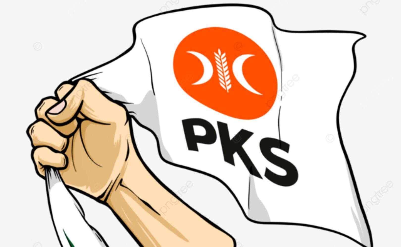 Bendera Partai Keadilan Sejahtera (PKS)