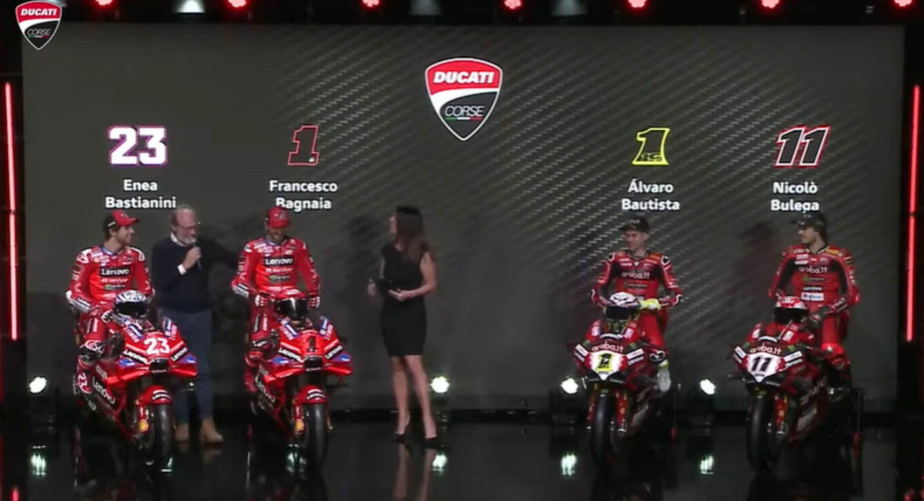 Launching Ducati Lenovo MotoGP