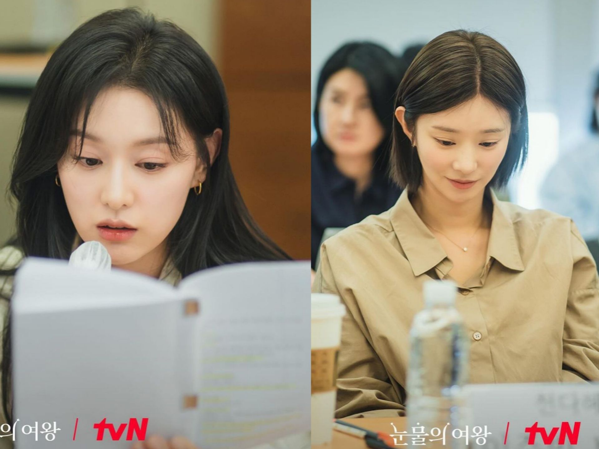 Drama Sabtu-Minggu baru TVN “Queen of Tears”, yang dibintangi Kim Soo-hyun dan Kim Ji-won, mengungkapkan adegan pembacaan naskahnya