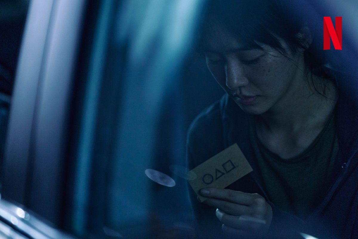 Park Gyu Young di cuplikan gambar untuk Squid Game season 2. 