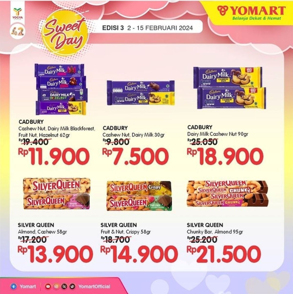 Promo Yomart: Sweet Day/instagram @yomartofficial