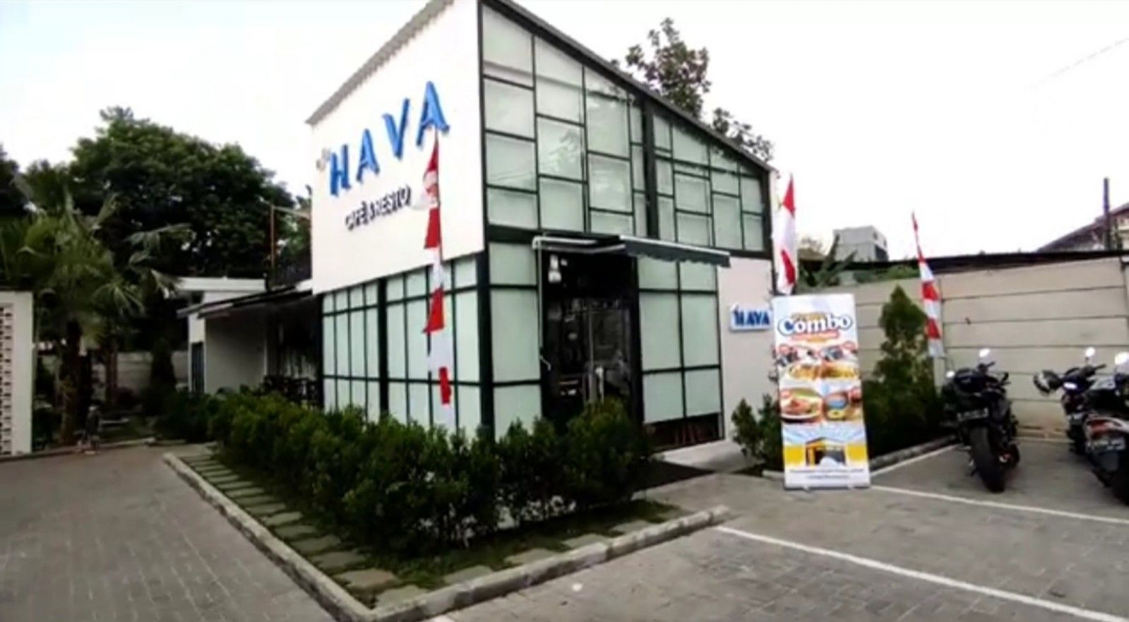 Hava Cafe dan Resto, tempat kuliner asyik cozy di Pondok Aren Tangerang Selatan Banten/tangkapan layar youtube/Channel Dzain Family 