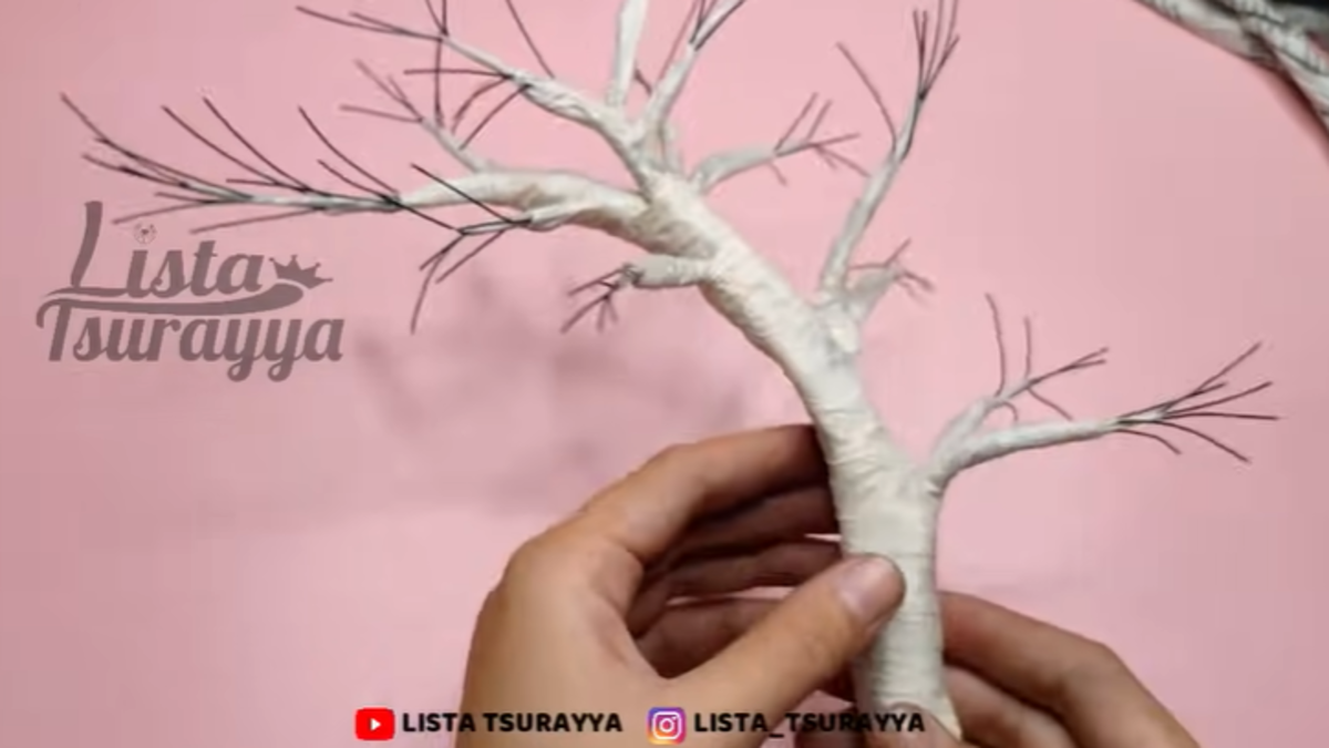 DIY bonsai sakura untuk hiasan rumah estetik 