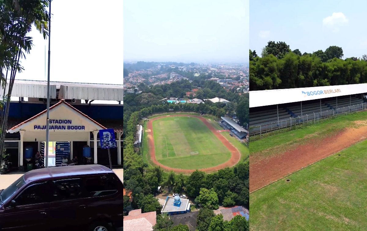 Stadion padjajaran Bogor ini selalu ramai dikunjungi warga saat akhir pekan tiba
