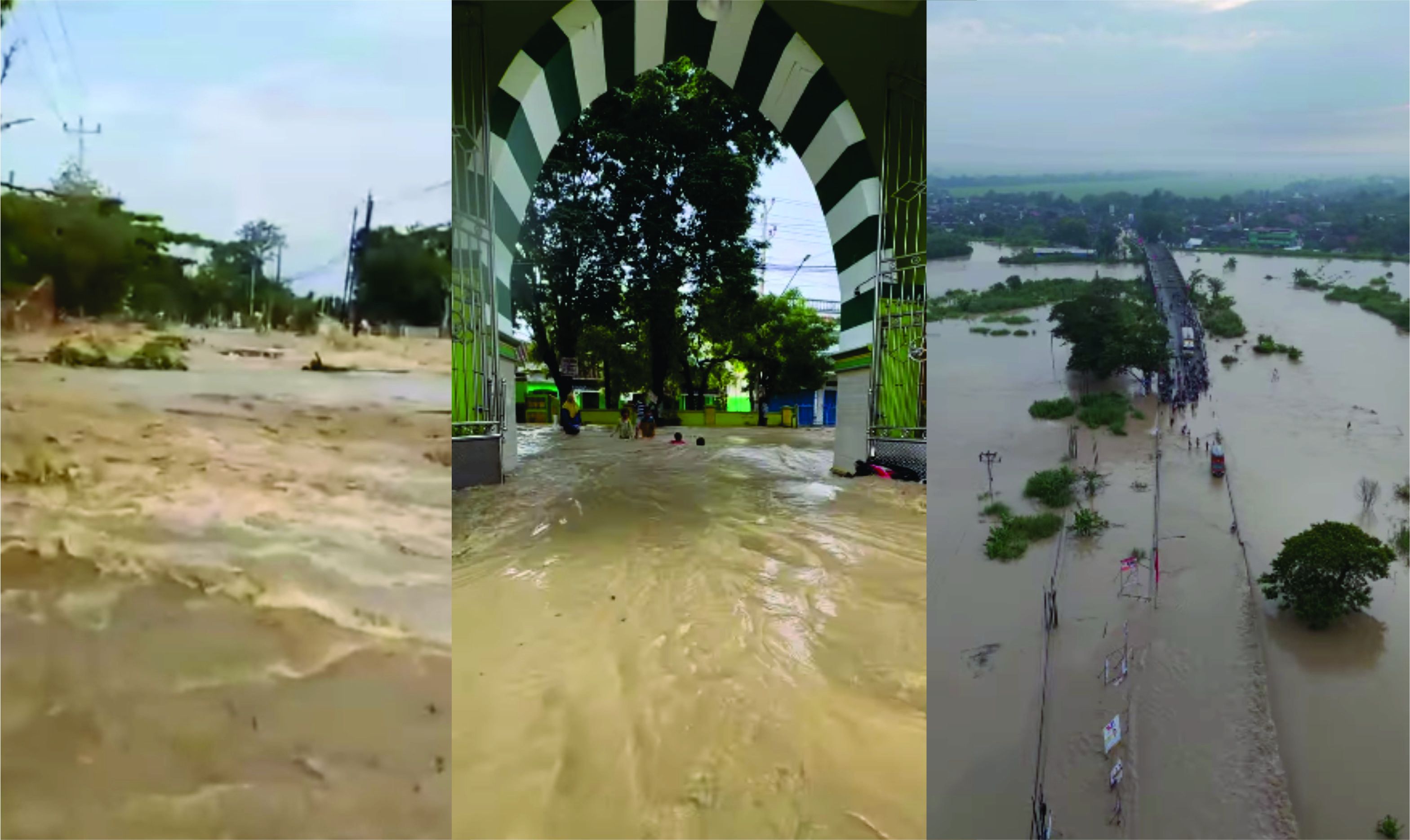 Pray For Gubug 2024: Banjir Melanda Jalur Utama Semarang-Purwodadi Akibat Meluapnya Sungai Tuntang