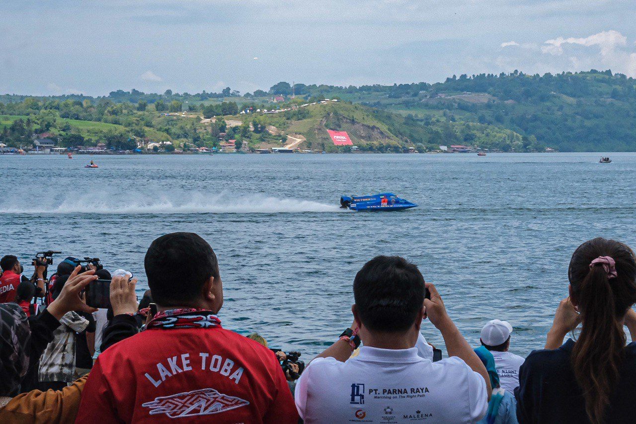 Ilustrasi: Pelaksanaan perlombaan F1 Powerboat di Danau Toba pada 2023 lalu/Foto: Dok Biro Komunikasi Kemenparekraf/Istimewa