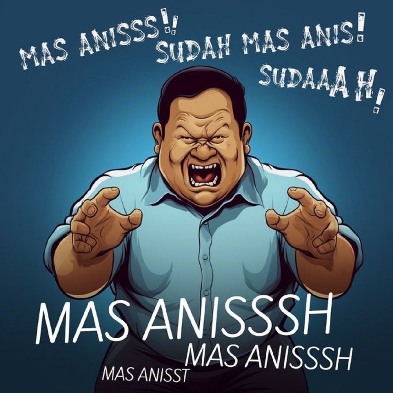 10 Gambar Meme Lucu Debat Capres, Prabowo Terkena Anies Syndrome: Mas ...