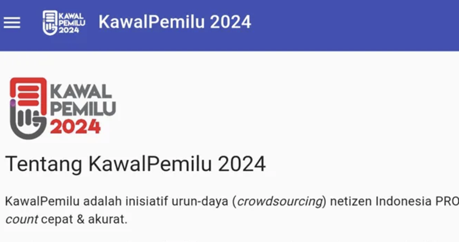 Kawalpemilu 2024 Bisa Pantau Perhitungan Suara Secara Online Begini