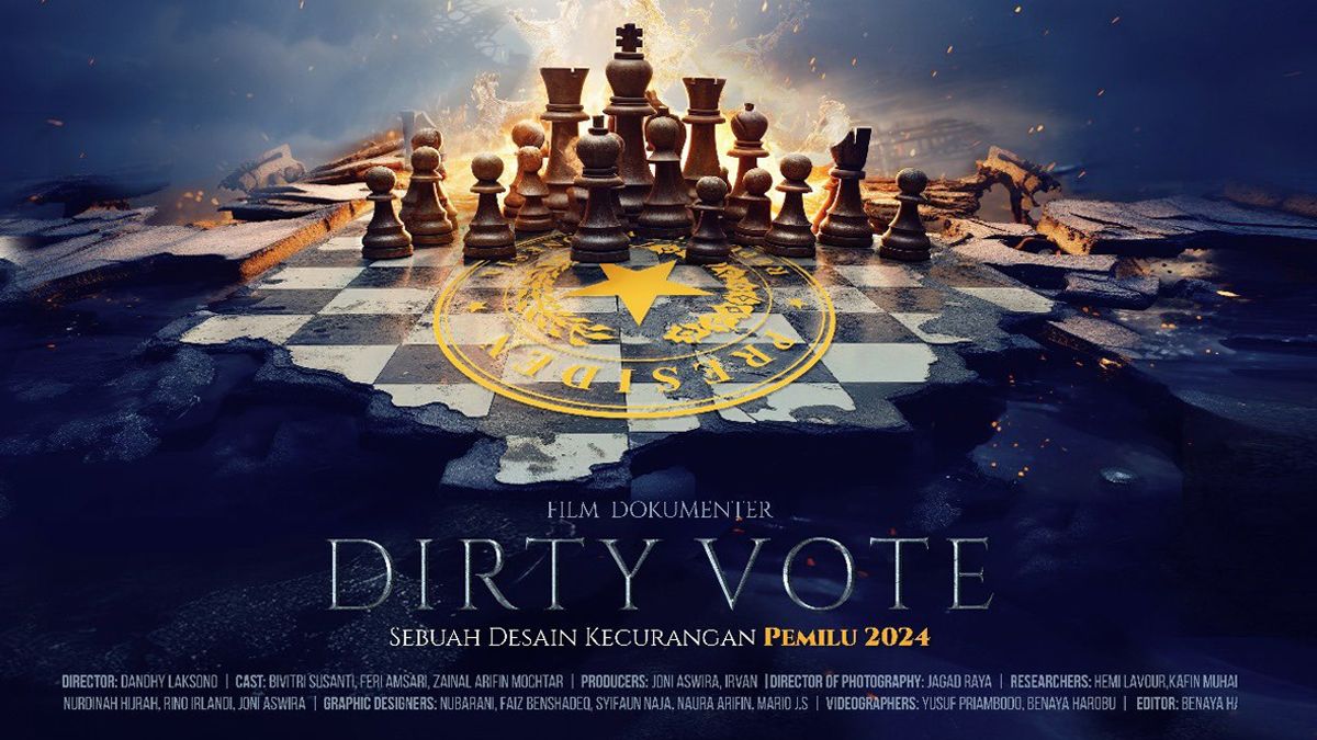 Film dokumenter berjudul Dirty Vote sedang ramai diperbincangkan publik di masa tenang Pemilu 2024 ini