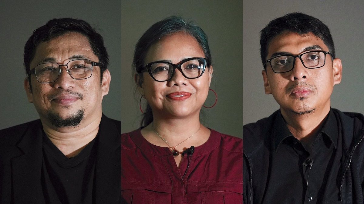 Ki-ka: Feri Amsari, Bivitri Susanti dan Zainal Arifin Mochtar yang jadi saksi ahli hukum tata negara di film dokumenter Dirty Vote tentang Pemilu 2024.
