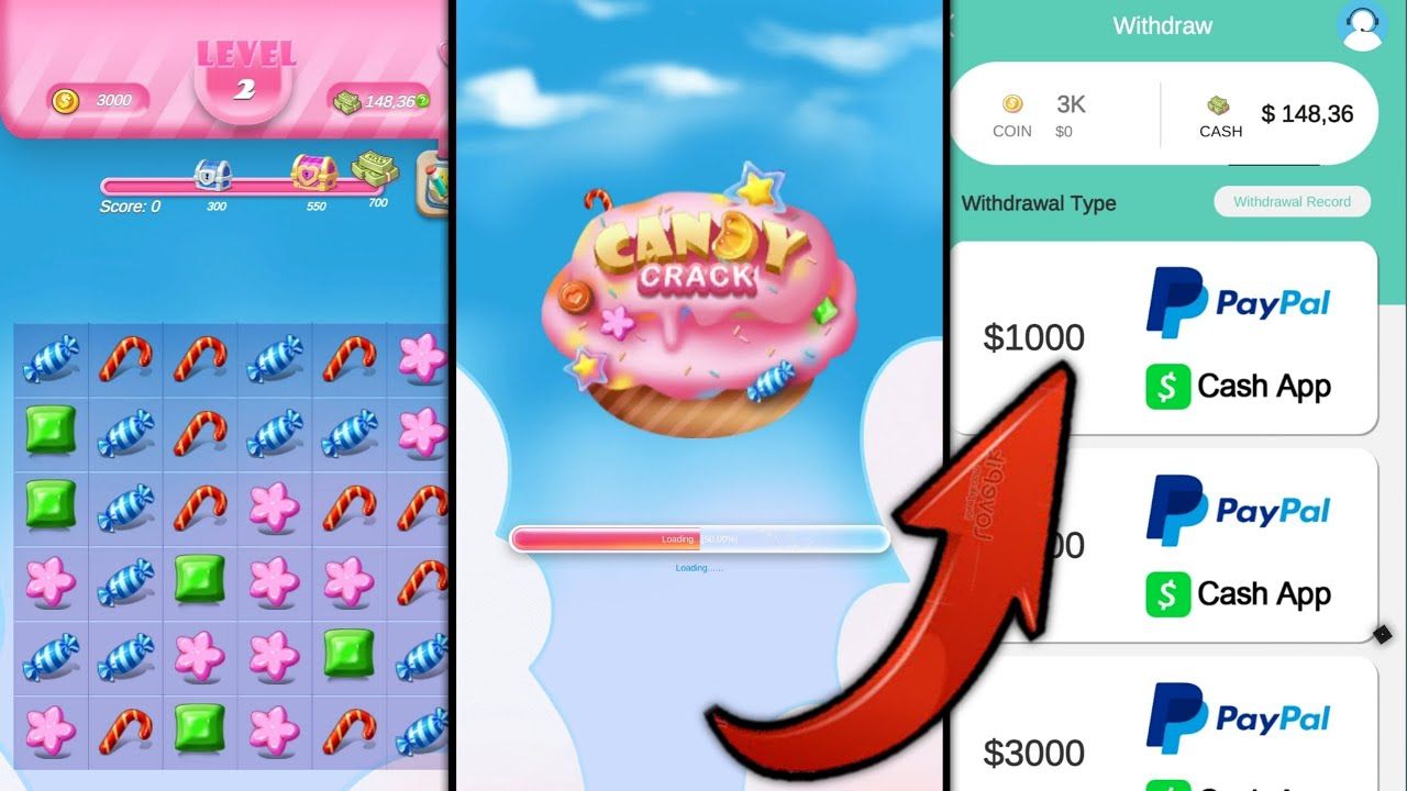 Candy Crush Saga, game penghasil uang langsung ke saldo DANA
