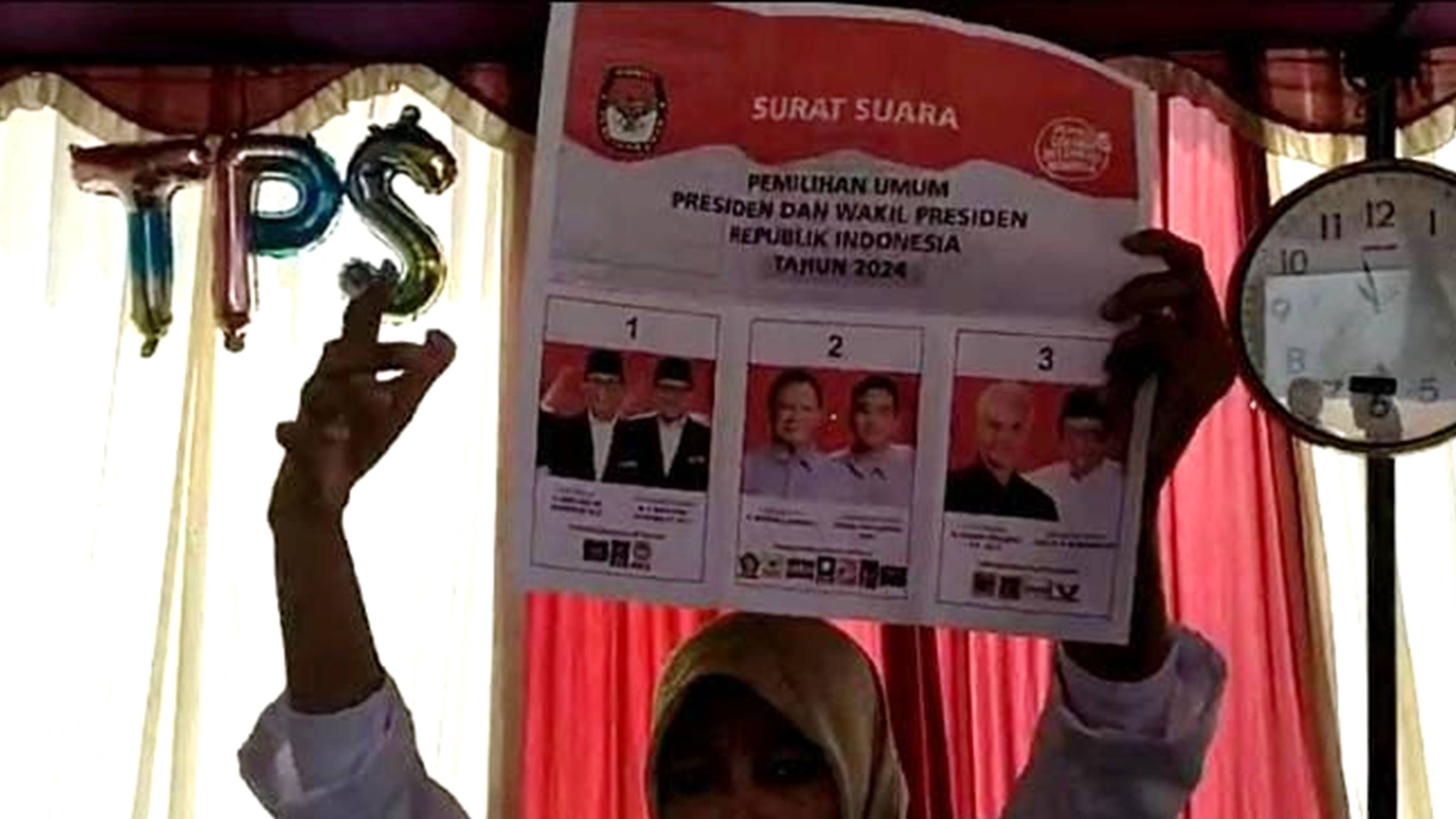 video viral di media sosial surat suara yang tercoblos di TPS 01 Lemahduwur, Adiwerna Tegal 