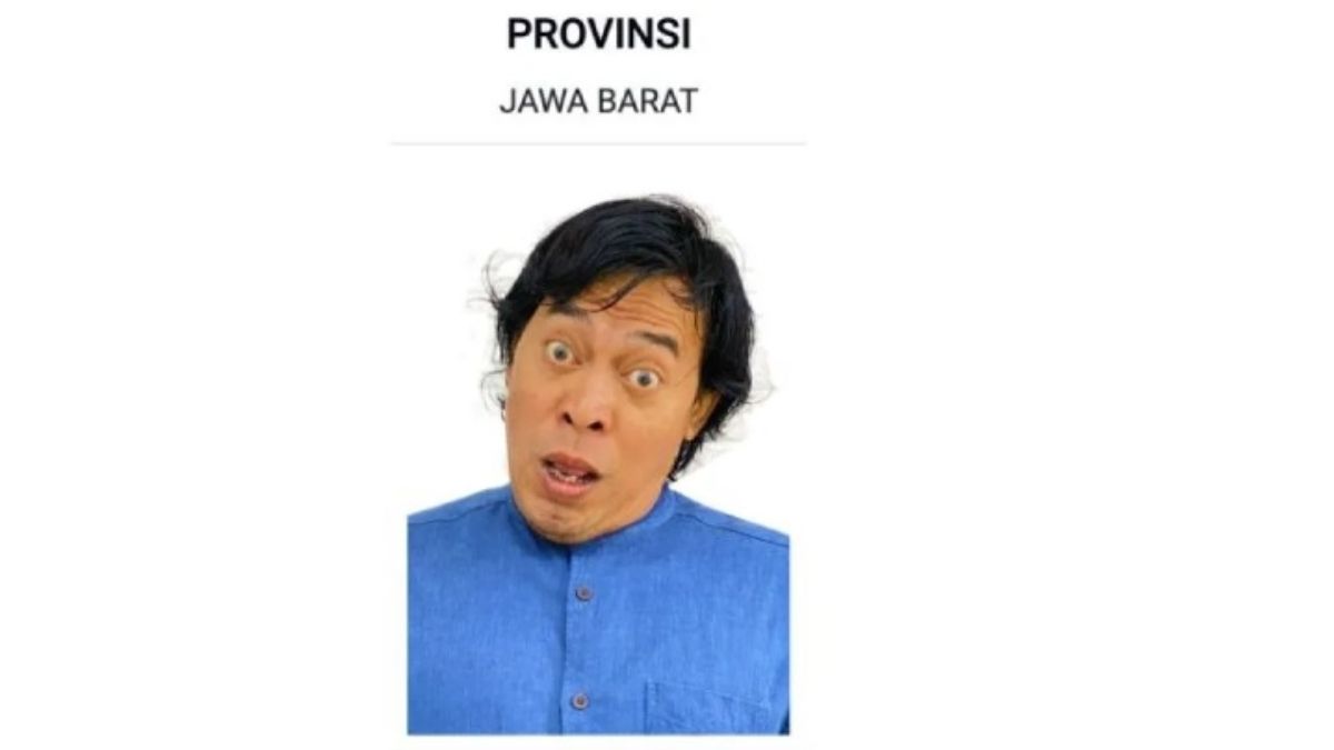Foto Komeng di surat suara DPD Jawa Barat.