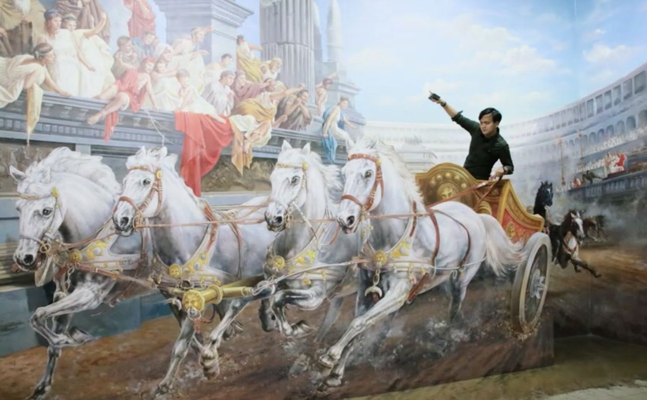 History Zone Pacuan Kuda di Amazing Art Kota Bandung.