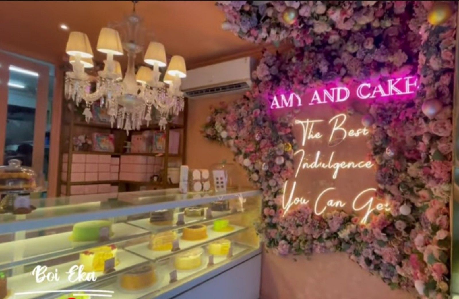 Amy and Cake, resto estetik di Pondok Aren Tangerang Selatan Banten/tangkapan layar youtube/Channel BoiEka