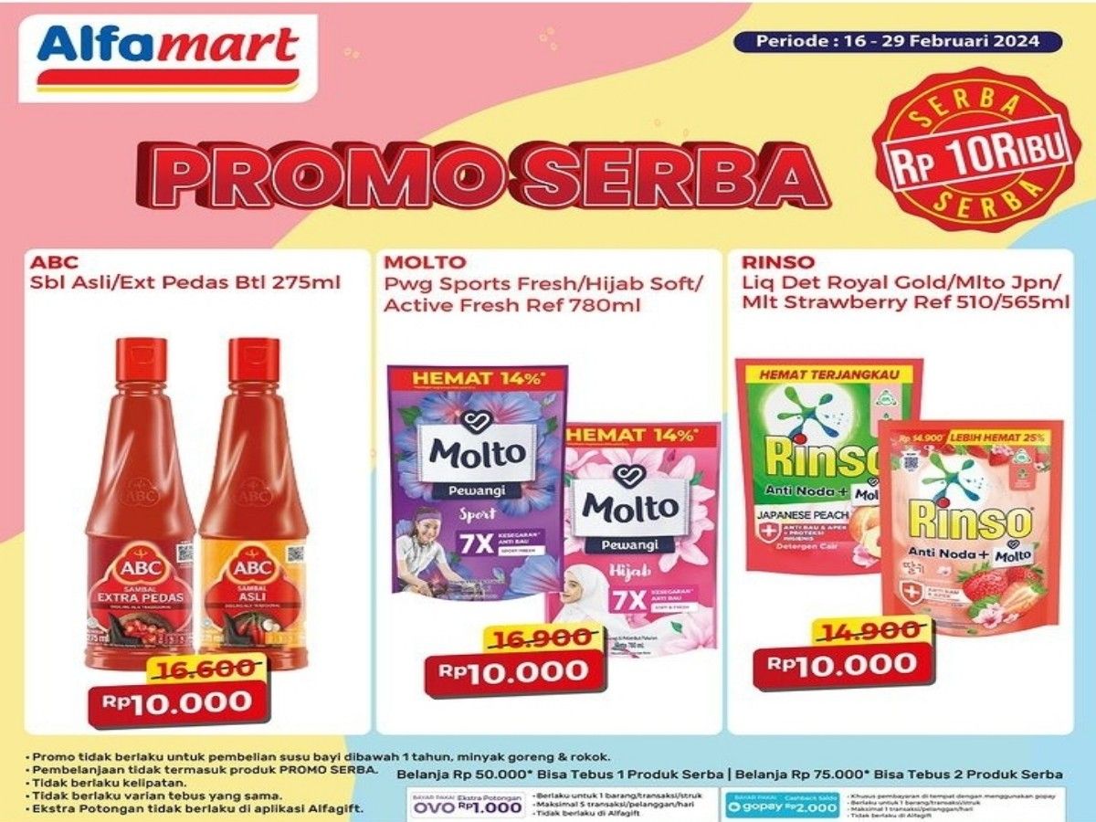 Promo Serba Alfamart, segera dapatkan harga spesial. /Instagram @alfamart