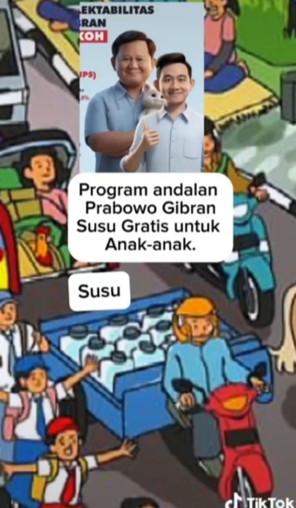 Cocoklogi poster ucapan Tahun Baru Jokowi