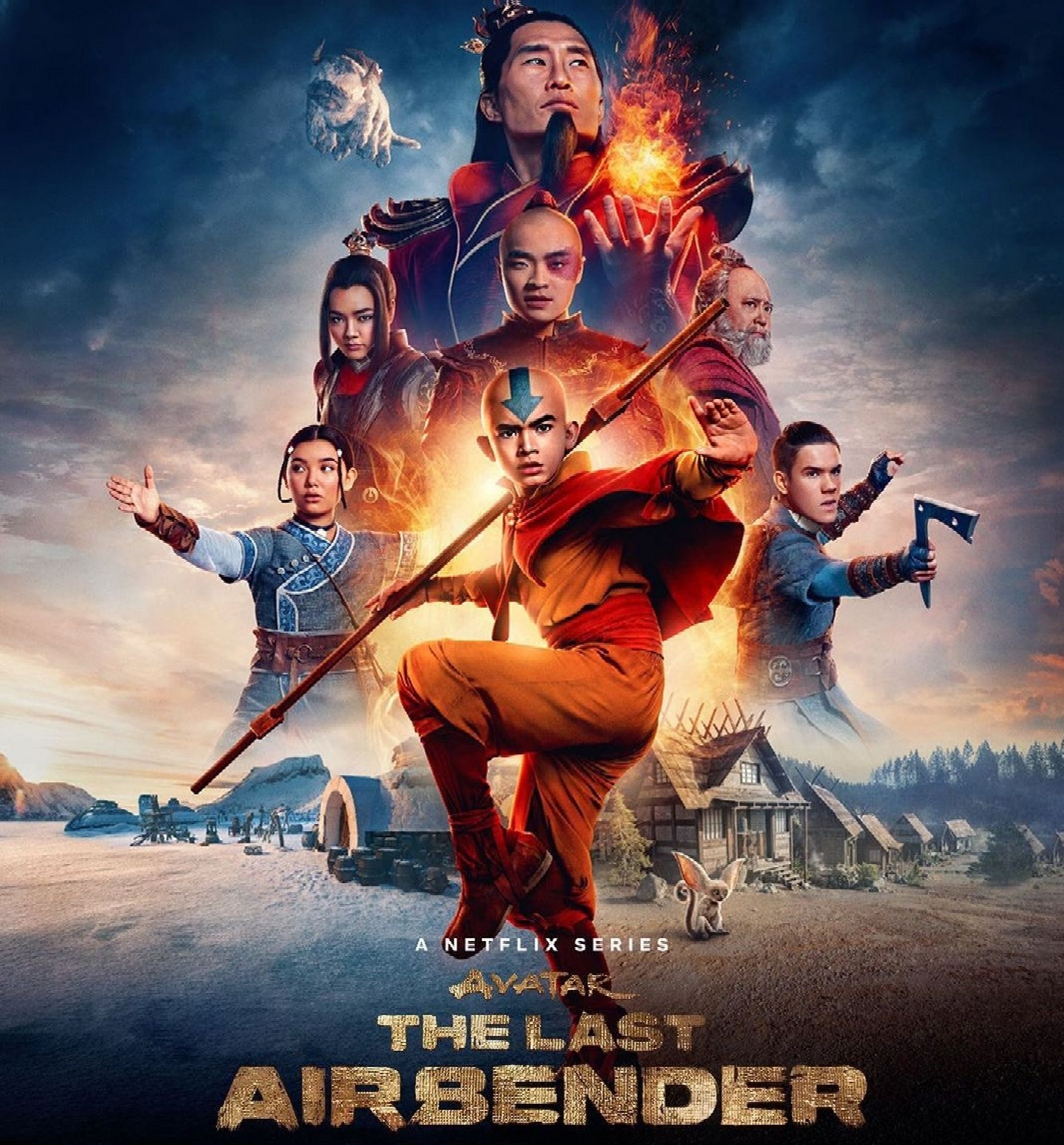  Poster Avatar: The Last Airbender yang tayang di Netflix.