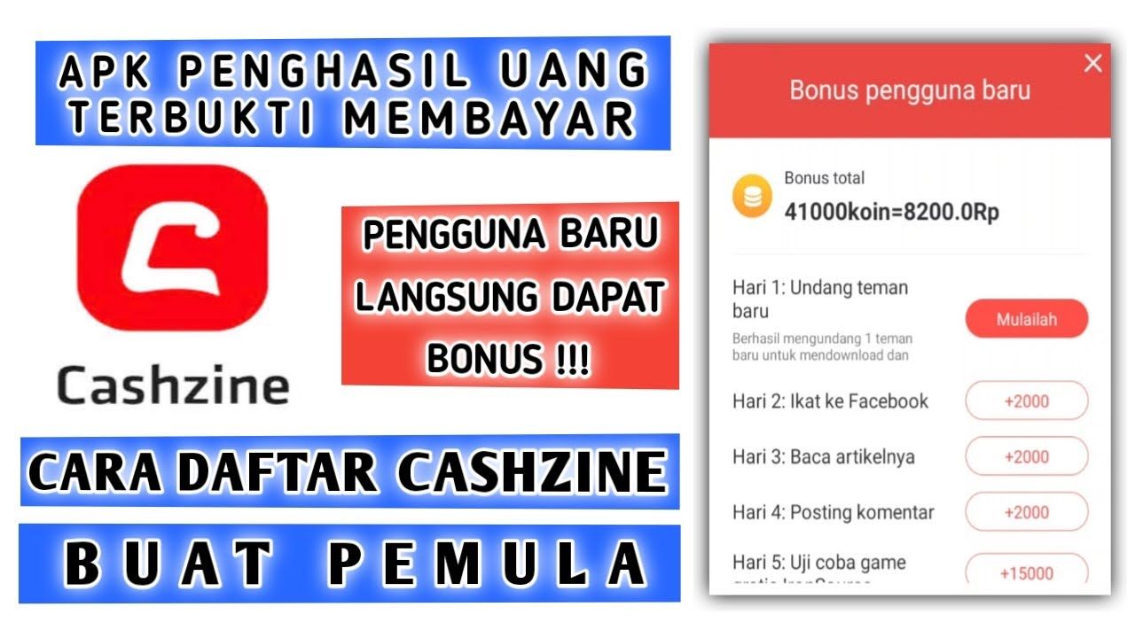 Cashzine, aplikasi penghasil saldo DANA gratis