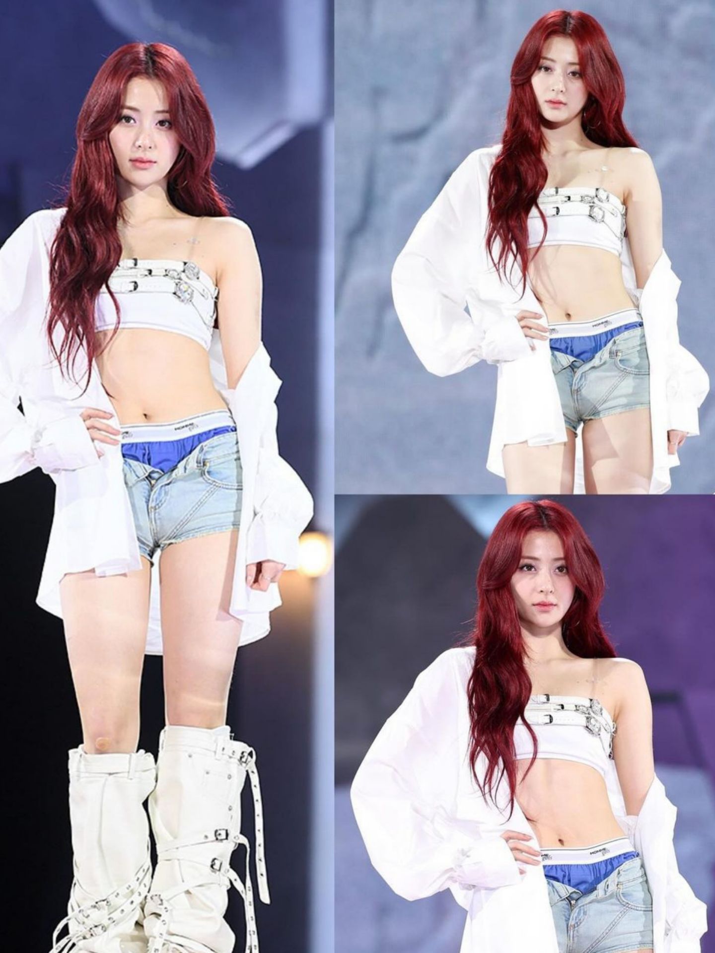 K-netizen bereaksi terhadap fashion pakaian dalam LE SSERAFIM Huh Yunjin yang terekspos