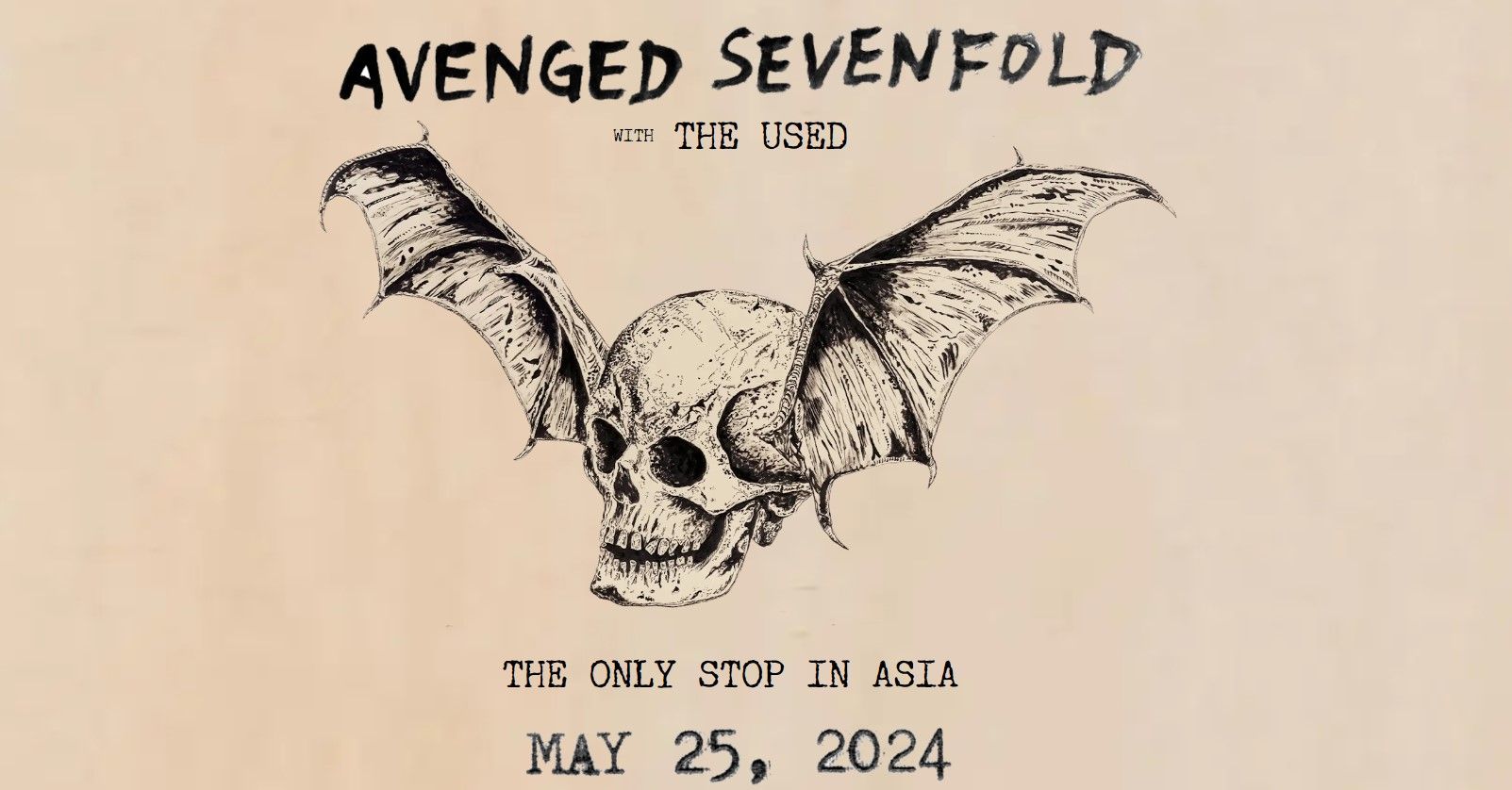 Avenged Sevenfold bakal konser di Jakarta.