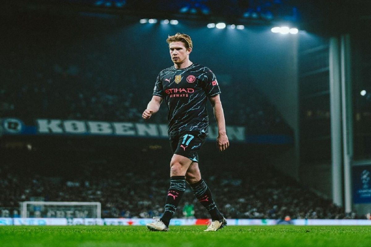 Kevin de Bruyne ketika memperkuat Manchester City dalam laga melawan Copenhagen di leg pertama 16 besar Liga Champions.Instagram/ @kevindebruyne