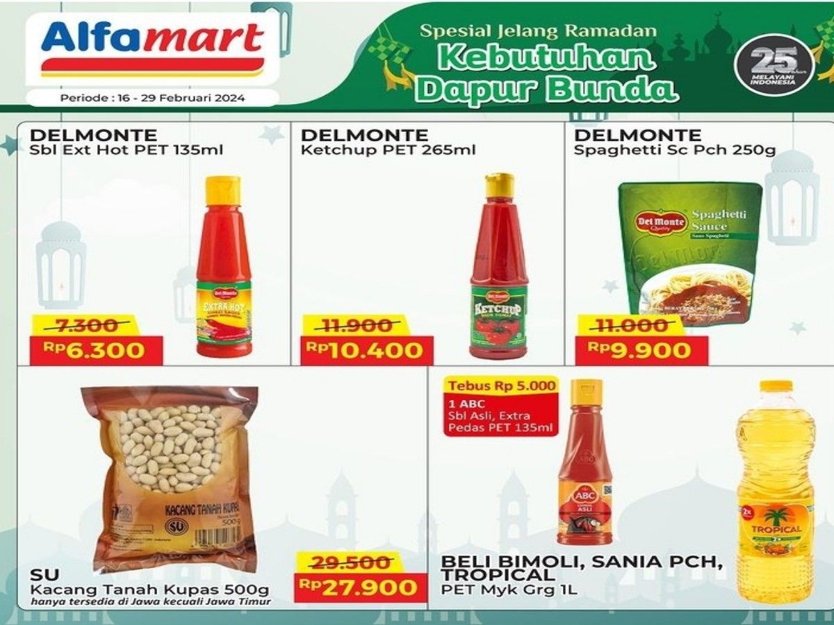 PROMO Alfamart Sambut Ramadhan, ada Diskon Harga Spesial Kebutuhan Dapur. /Instagram @alfamart