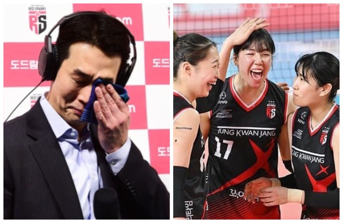 Coach Ko Hee-jin sempat menangis ketika dinobatkan sebagai MVP.