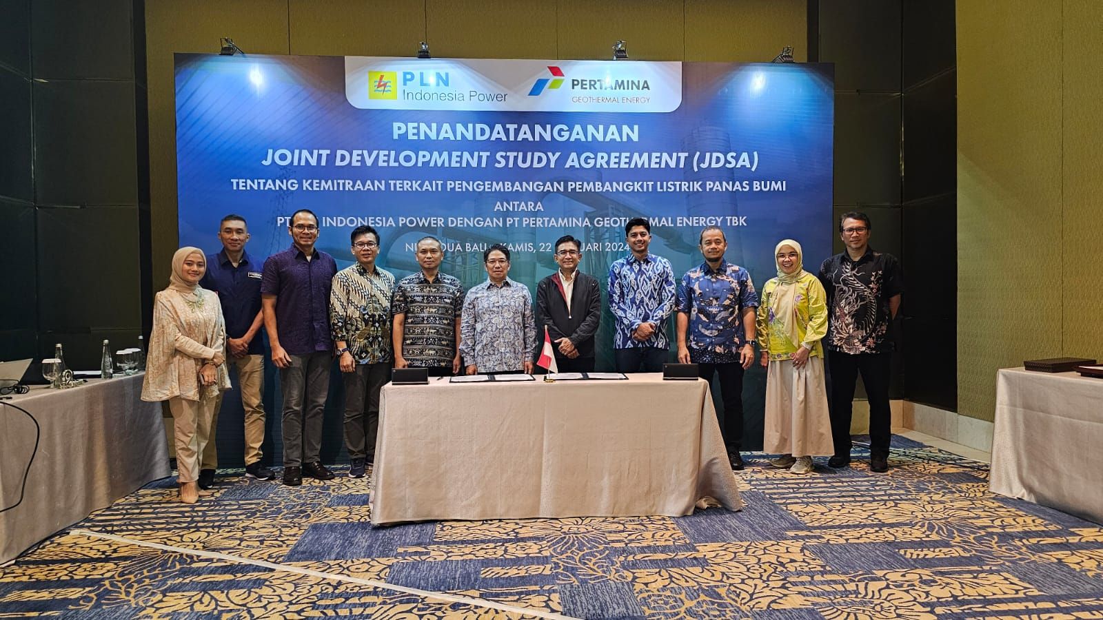 PGE menjalin kemitraan strategis dengan PT PLN Indonesia Power untuk mempercepat pengembangan potensi panas bumi di Indonesia. Sumber: PGE 