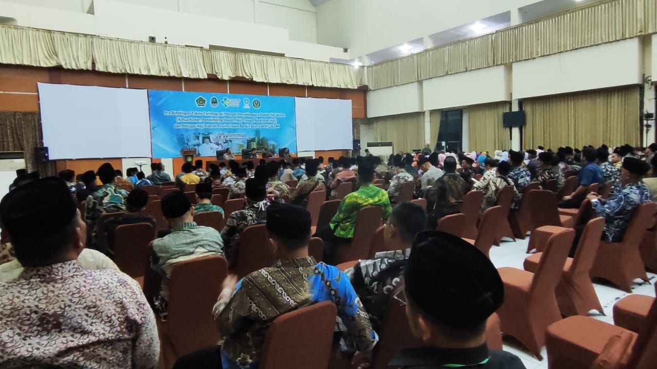 sebanyak 470 Petugas Haji Daerah (PHD) mulai mengikuti pra bimtek dengan penekanan pada prinsip dasar kerja Petugas Haji Indonesia.