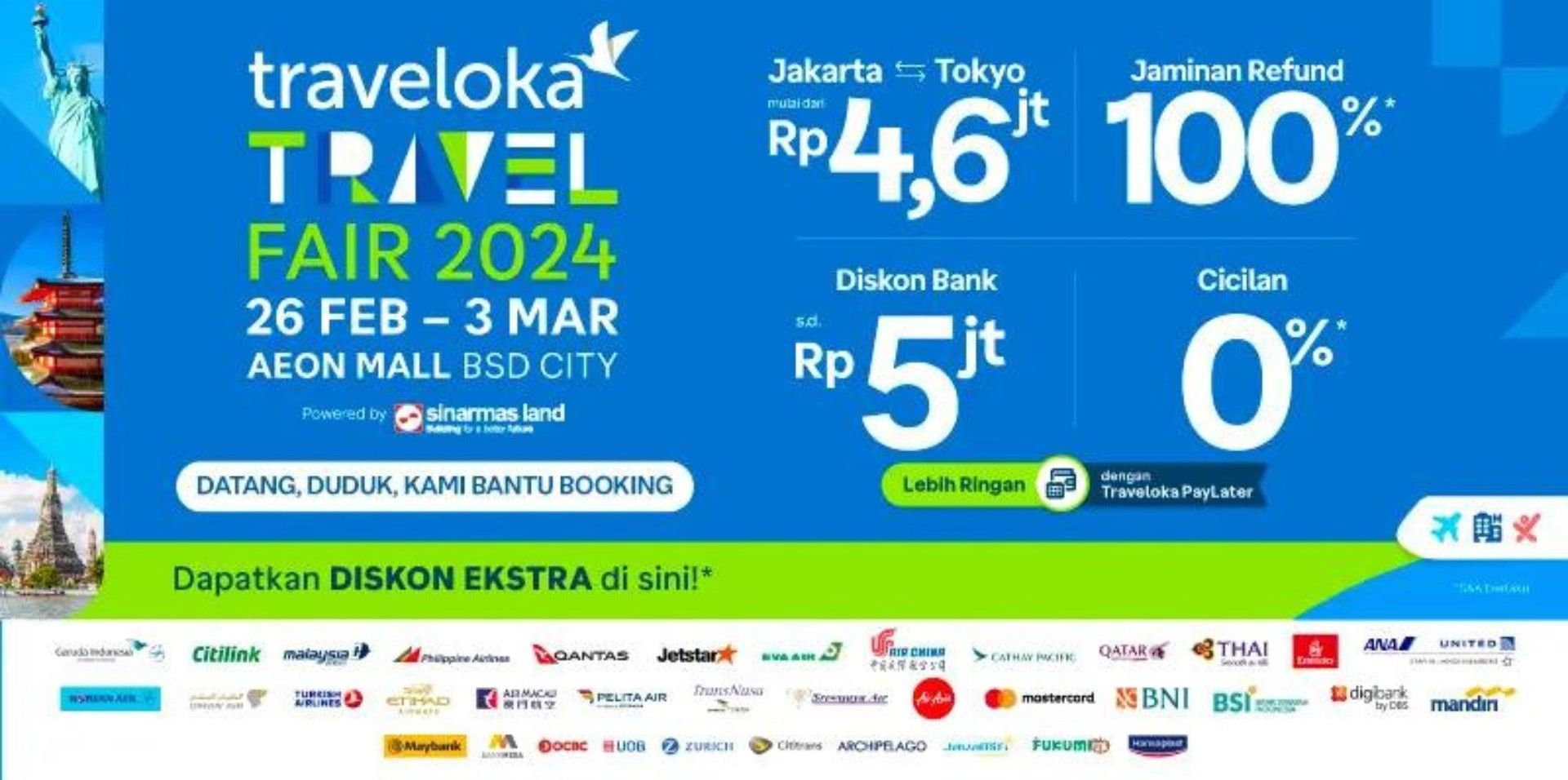 Traveloka Travel Fair 2024, Tiket Diskon ke Jepang PP Rp 4.6 Juta. Ini