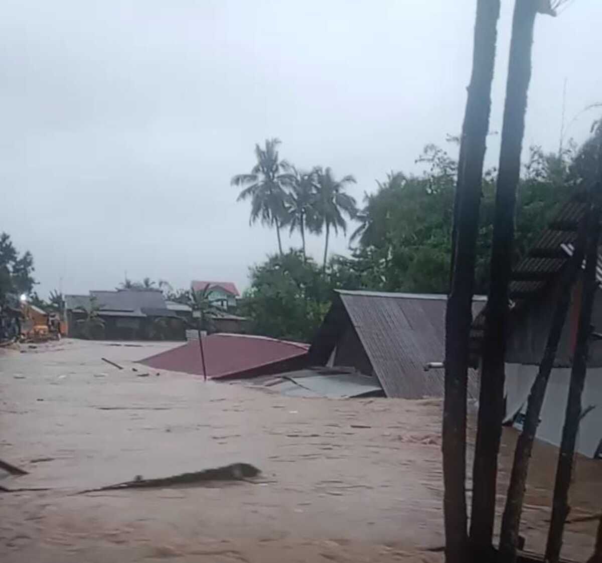 Banjir di Banuaran Kota Padang, Sumatera Barat, Kamis 7 Maret 2024