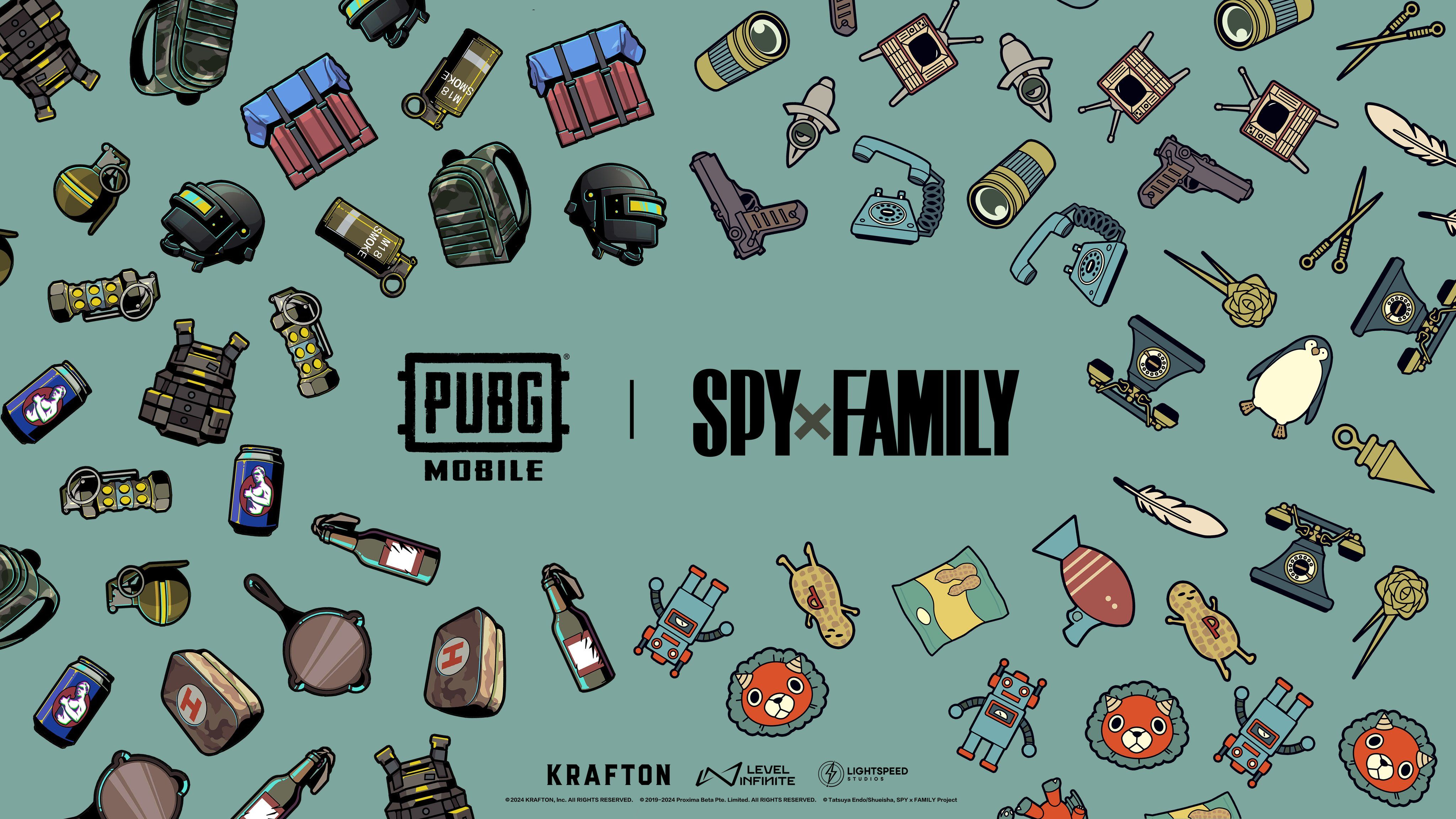 Kolaborasi PUBG Mobile dan Spy x Family.*