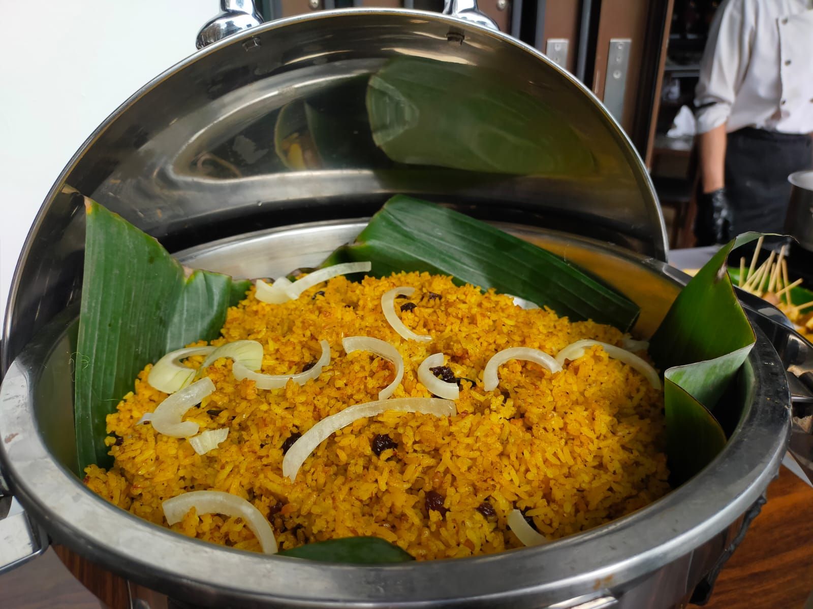 Nasi Kebuli ala Timur Tengah dan Arab sebagai menu buka puasa di Santika Sukabumi.