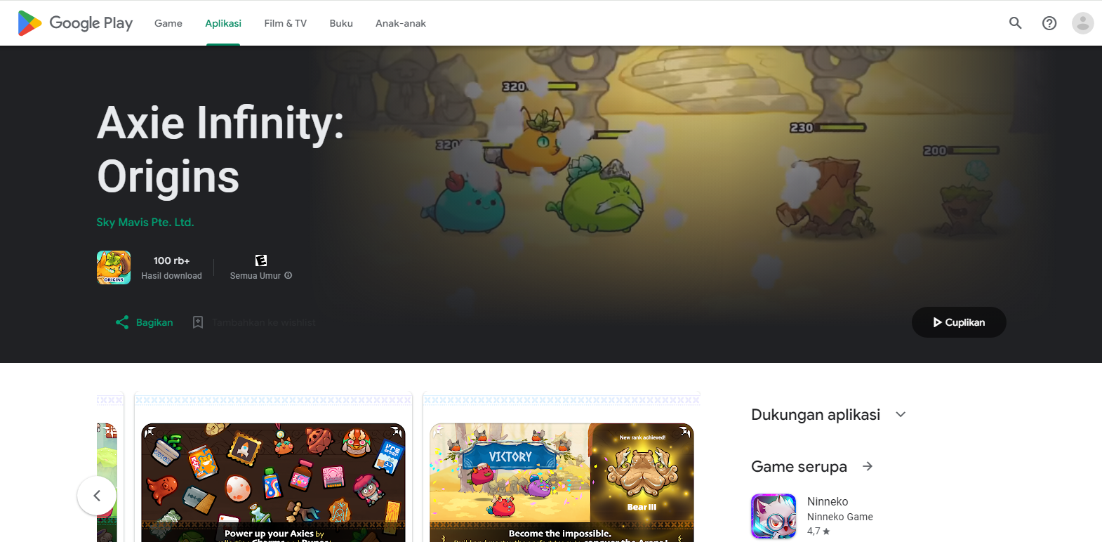 Axie Infinity, game online petualangan yang keren