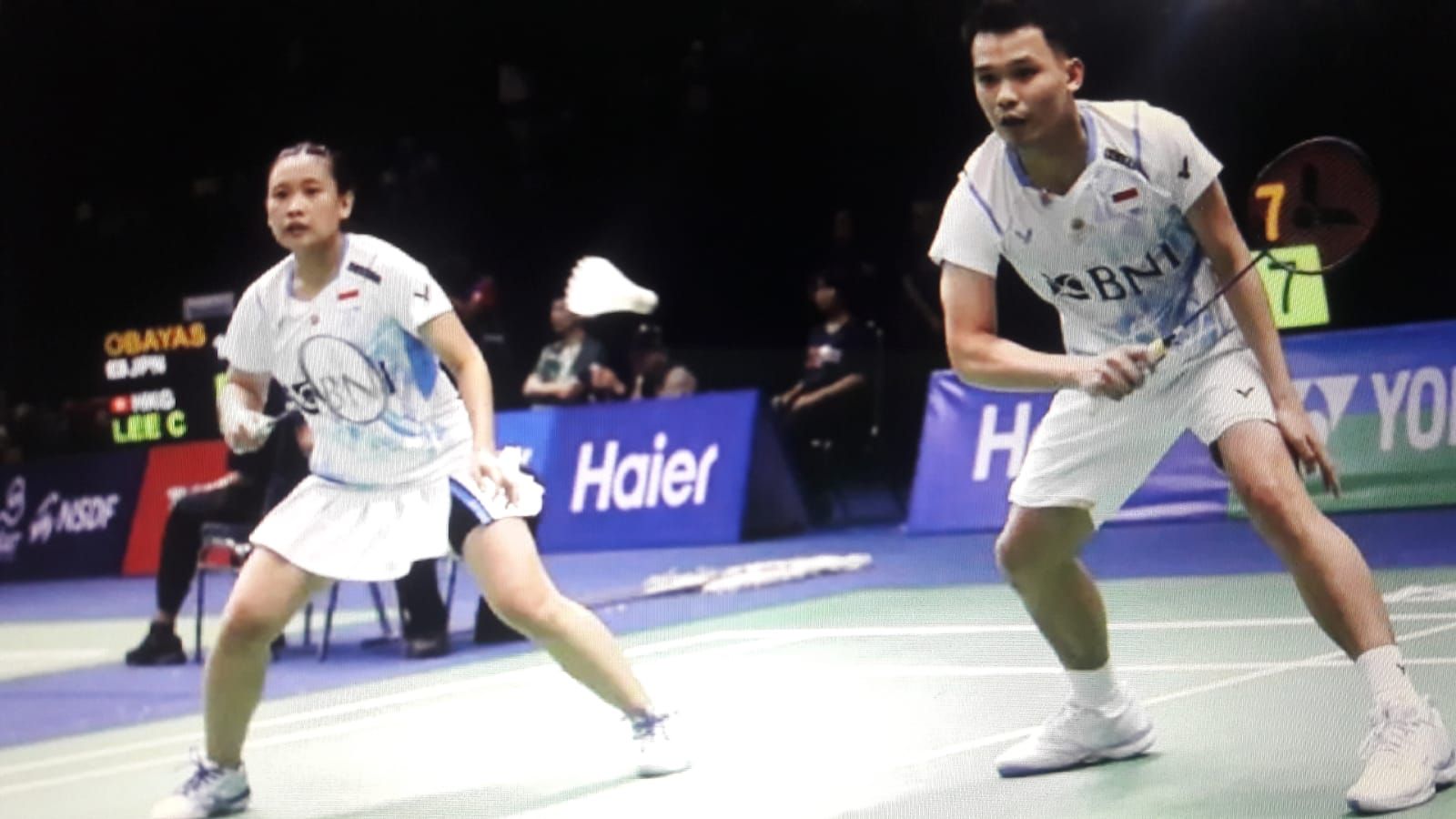 Foto arsip - Ganda campuran Indonesia Rinov Rivaldy/Pitha Haningtyas Mentari saat berlaga di babak 32 besar Thailand Masters 2024 di Bangkok, Rabu (31/1/2024). ANTARA/HO-PBSI/am.