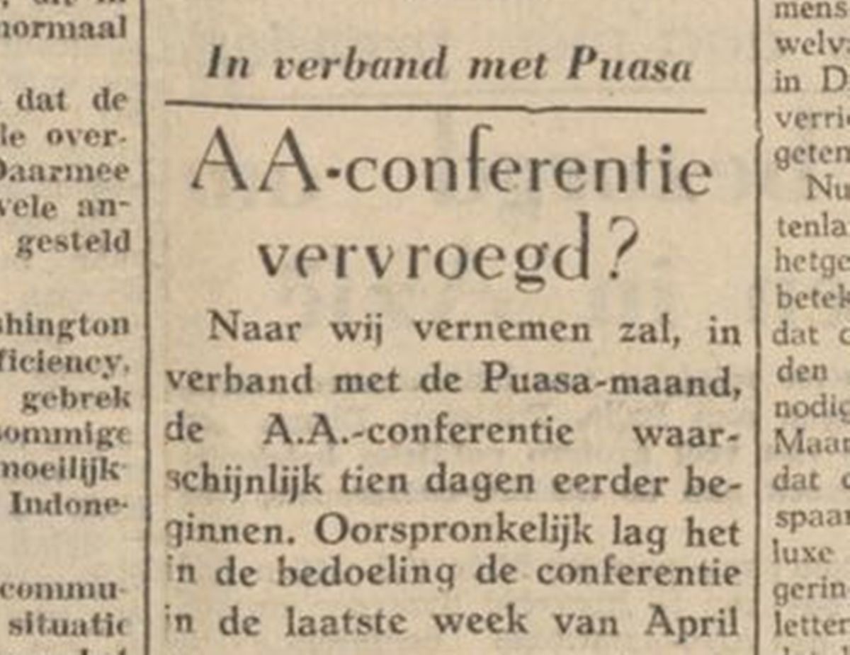 AID de Preangerbode, terbitan 19 Januari 1955