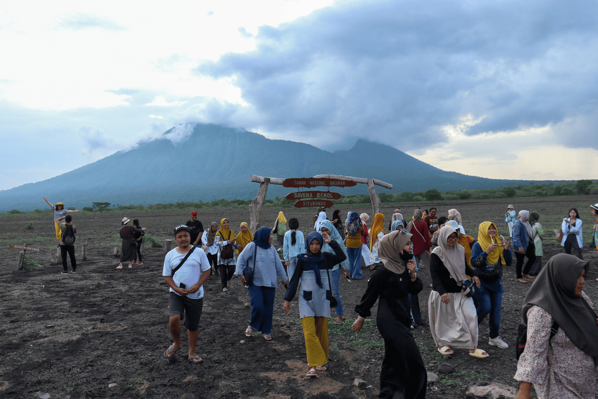 Ilustrasi suasana savana Bekol di Taman Nasional Baluran, Situbondo, Jawa Timur, Minggu, 18 Februari 2024. Pada hari ini, Sabtu, 16 Maret 2024, objek wisata alam Taman Nasional Baluran Situbondo, ditutup sementara hingga tiga hari.