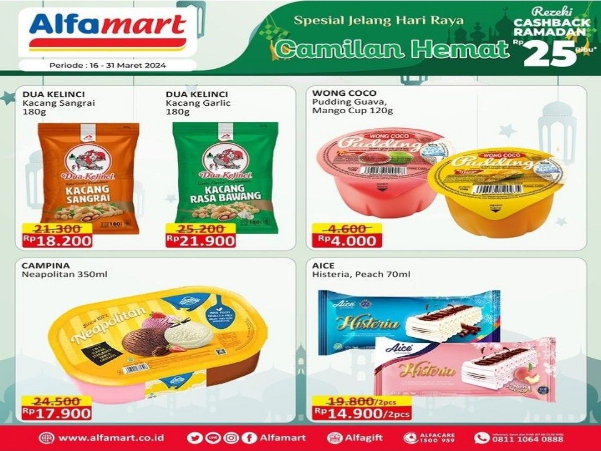 Promo Alfamart: Camilan Hemat, Ada Diskon Harga Spesial. /Instagram @alfamart