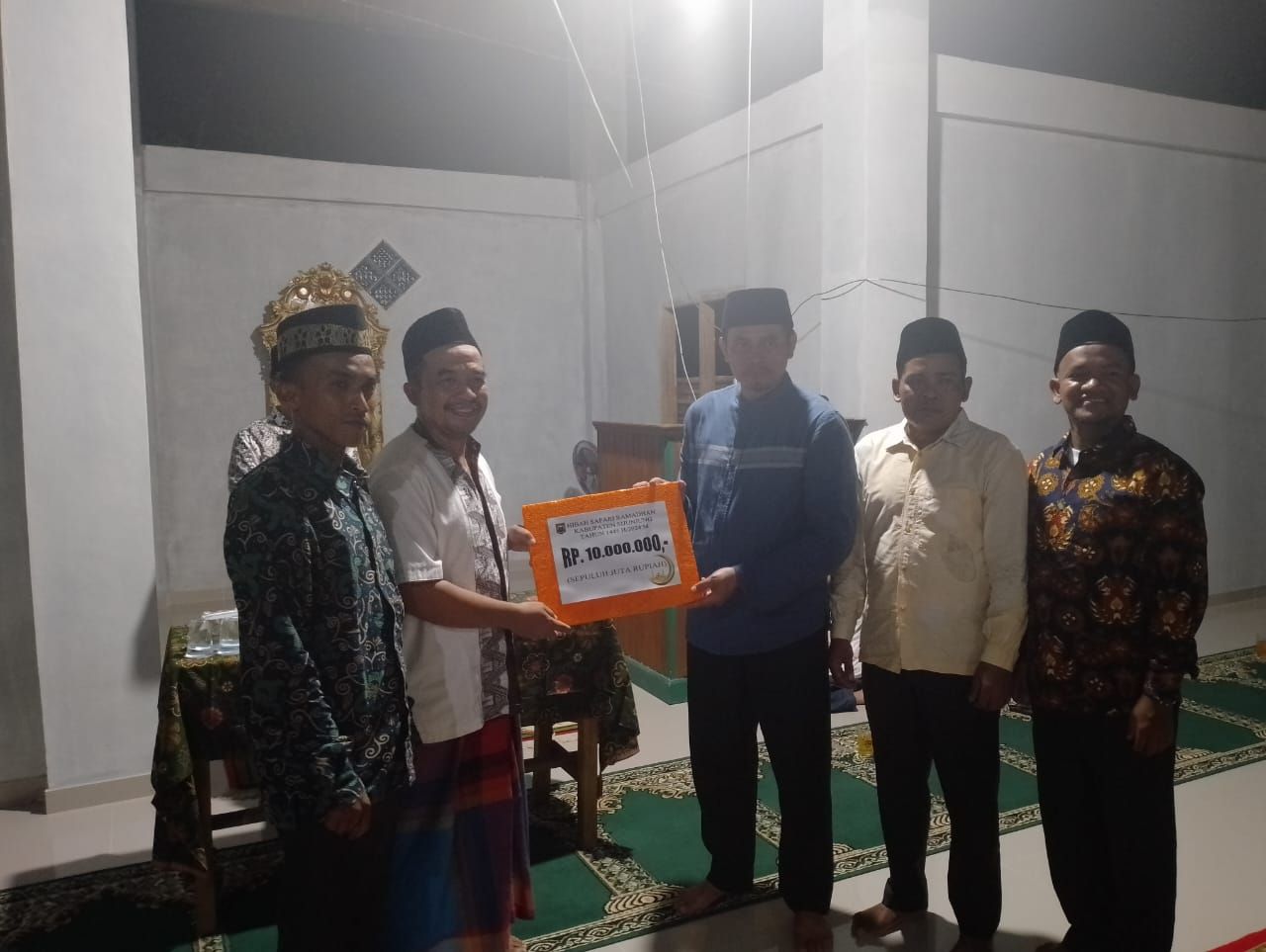 Tim XII Safari Ramadan Pemkab Sijunjung Kunjungi Mesjid Al Mujahadah Padang Tarok